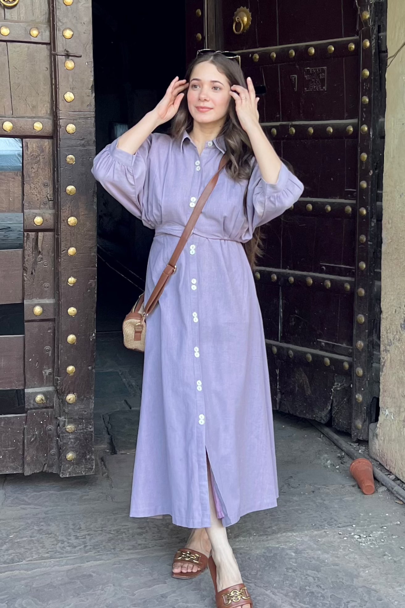 Island Highlow Cotton Dress
